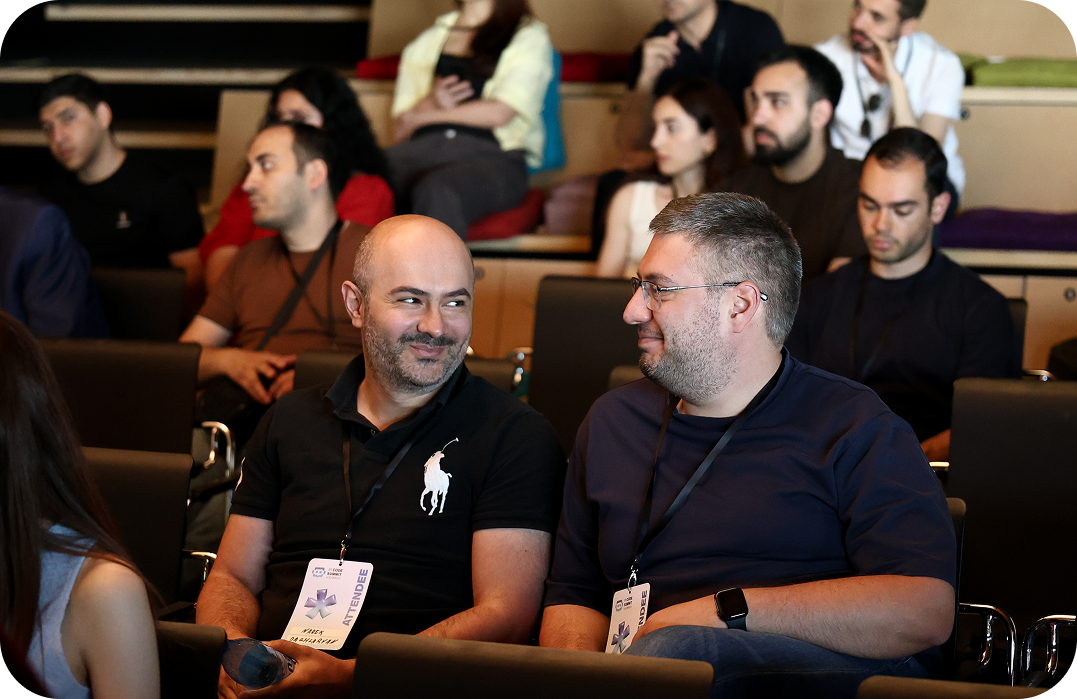 Attendees networking at AI Code Summit